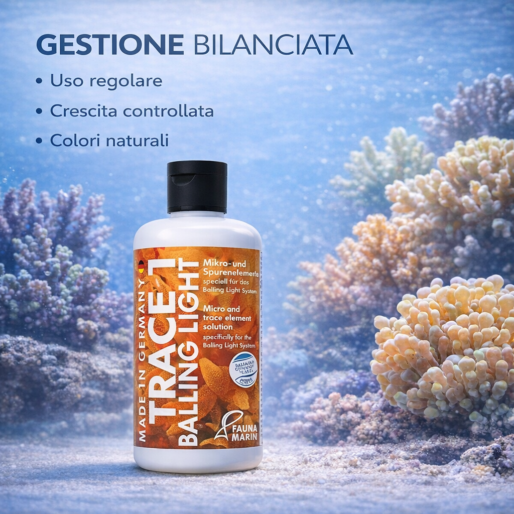 Fauna Marin Balling Light Trace 1 Color Grow – Oligoelementi per coralli - immagine 3