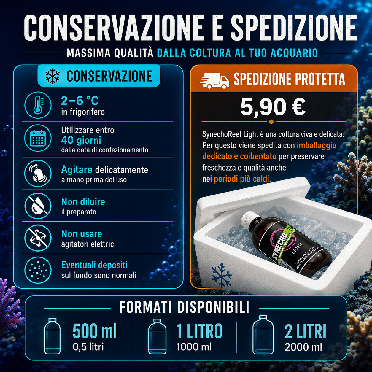 Planctontech Synechoreef Light – Fitoplancton Vivo per Reef - immagine 4
