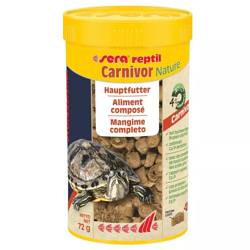 Sera Reptil Carnivor Nature mangime pellets tartarughe acquatiche carnivore