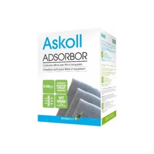 Askoll Adsorbor - Carbone Attivo per acquario 3x100gr