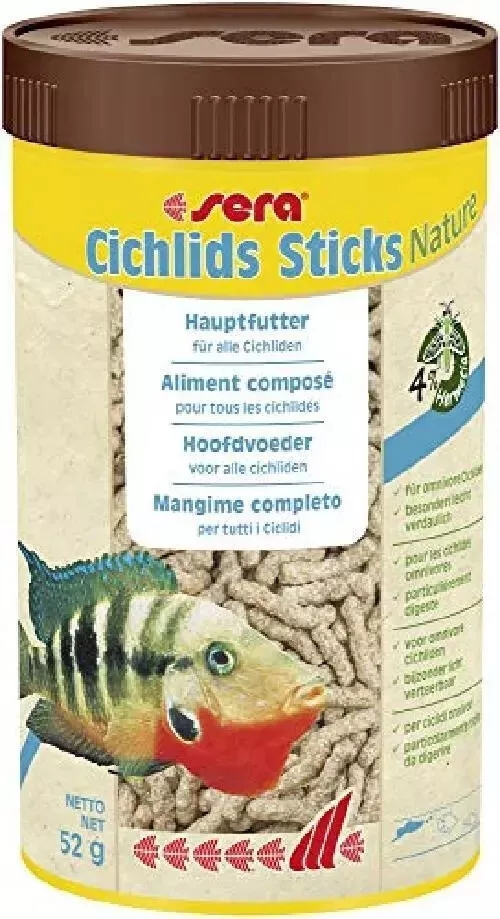 Sera Cichlids Sticks - Mangime in sticks naturali per ciclidi
