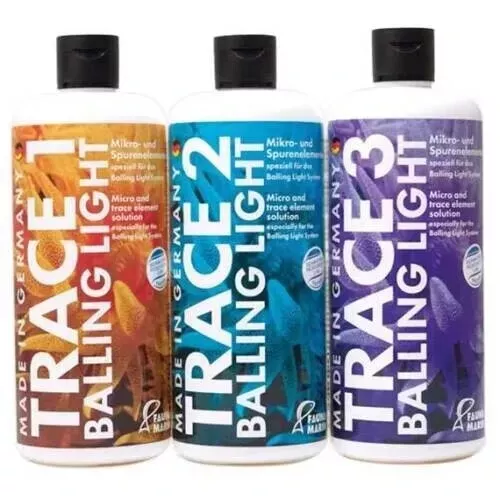 Fauna Marin Trace Balling Light KIT - Elementi per acquario marino 3x250ml