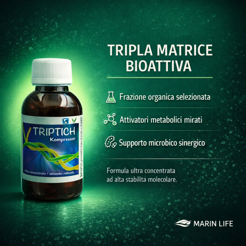 Planctontech Triptich Kompressor 150ml – Fitoplancton Vivo ad Alta Densità per Reef - immagine 2