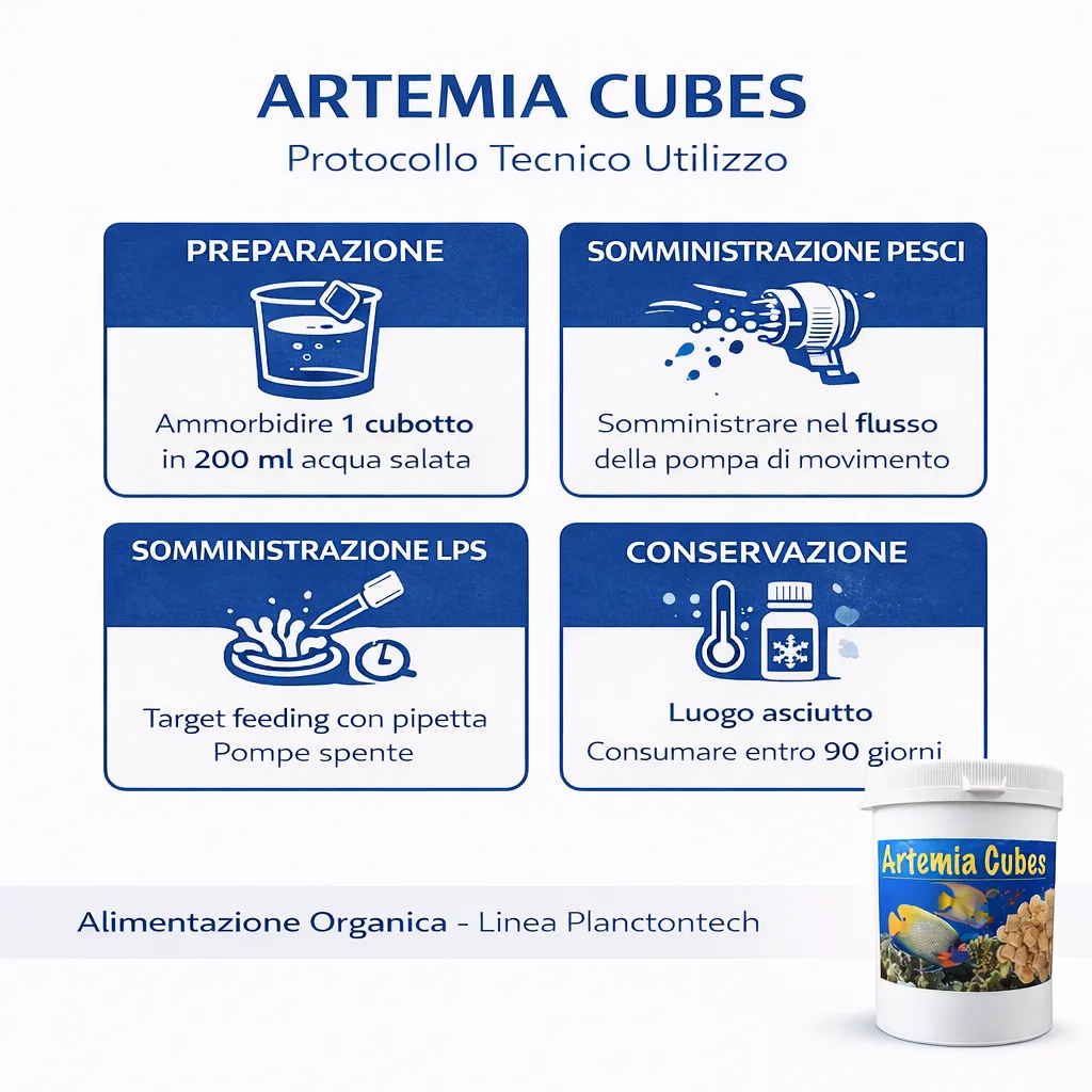Planctontech Artemia Cubes – Artemia Liofilizzata 1000 ml - immagine 3