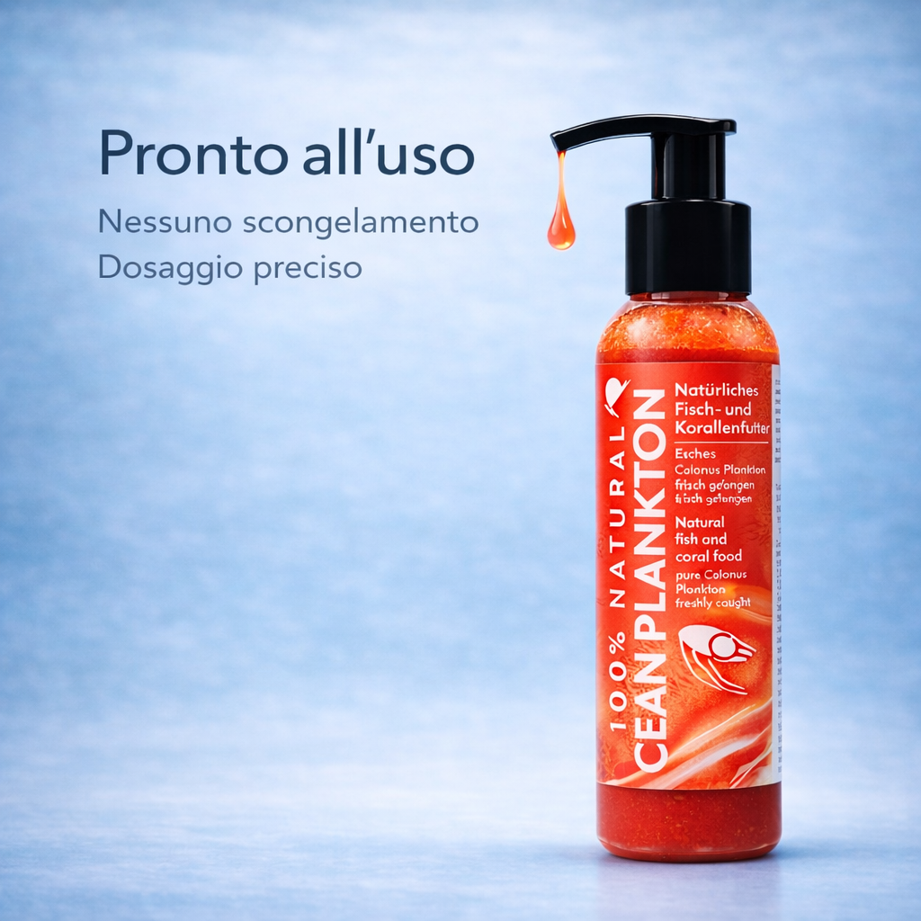 Fauna Marin Ocean Plankton 100% Natural Calanus 100 ml - Cibo Reef Premium - immagine 3