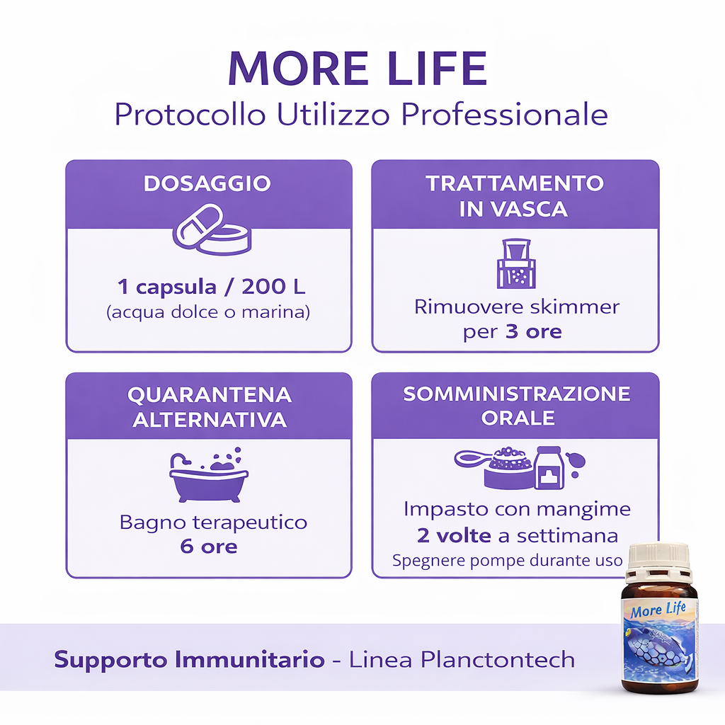 Planctontech More Life Integratore Pesci – Supporto Immunitario 10 Capsule - immagine 3