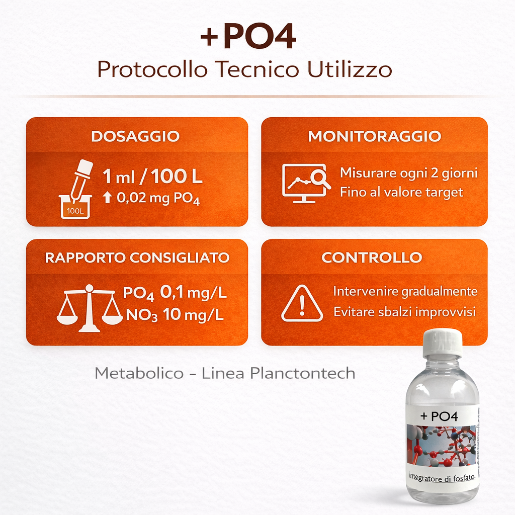 Planctontech +PO4 – Integratore Fosfati PO4 Acquario Marino 500 ml - immagine 3