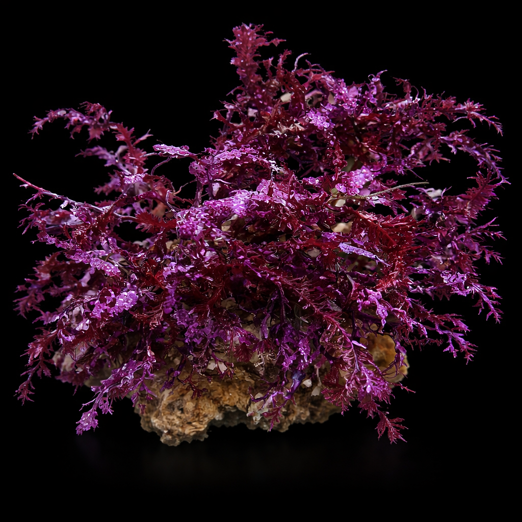 Halymenia Red su Roccia – Macroalga marina rossa per acquario reef