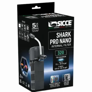 Sicce Shark Pro Nano 320 Filtro Interno per Acquari fino a 75 Litri