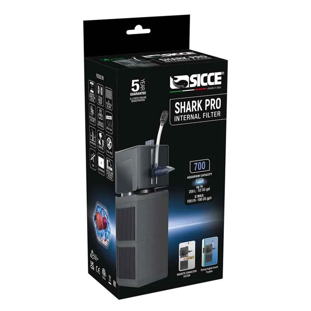 Sicce - Shark PRO 700 Filtro Interno per Acquari fino a 200 Litri
